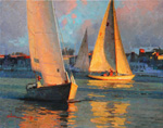 Newport Sailboats by Calvin Liang